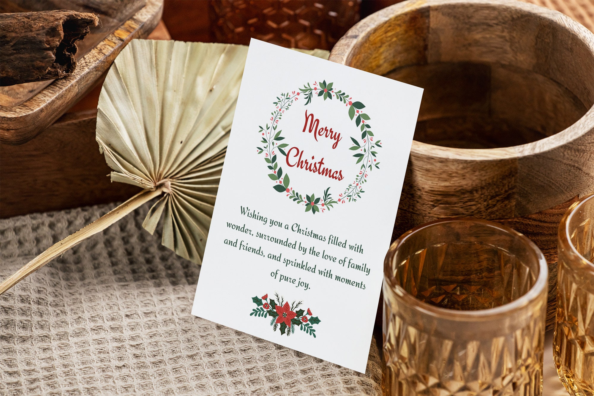 Editable Christmas Card, Printable Christmas Card, Canva Christmas Card ...