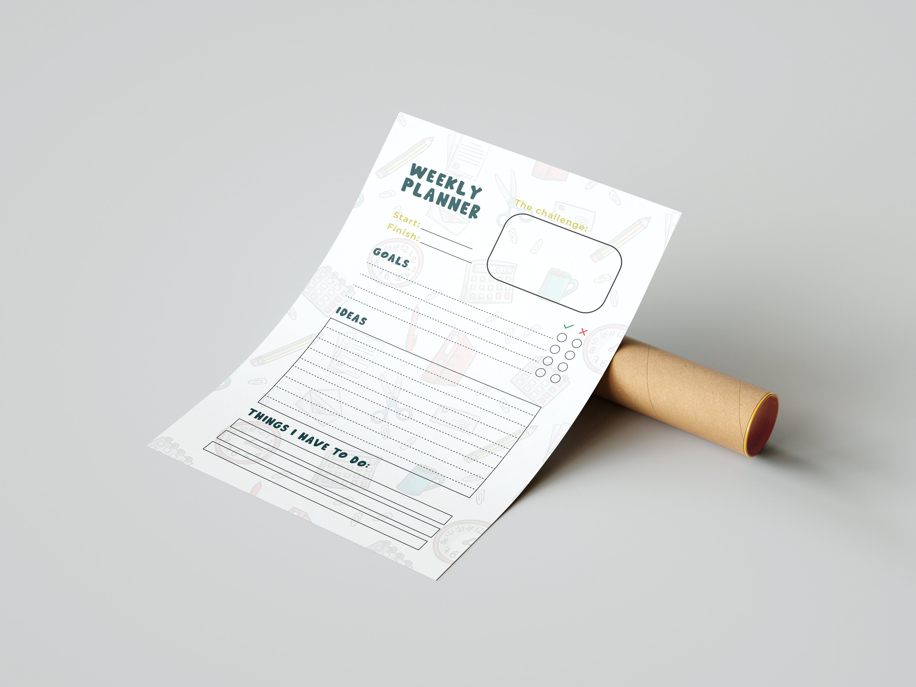 Printable Weekly Planner Minimalistic to Do List Template | Daily ...