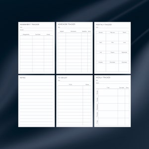 Printable Homework Tracker | Simple Assignment Log | Daily & Weekly ...