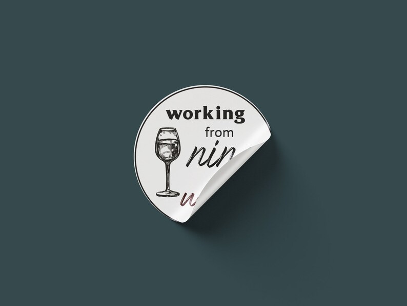 Wine Sticky Notes Wine Stickers Digital Pack | Printable Sticky Notes | Wine-themed ...