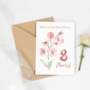 International Women's Day Greeting Card | Printable Women's day card | For Moms, Grandma | Editable Canva 8 March Card | Instant Download