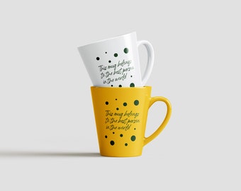 Diseño de taza personalizado, taza personalizada, taza de café para él, taza de café para ella, regalo de taza para ella, regalo de taza para él, diseño personalizado de taza