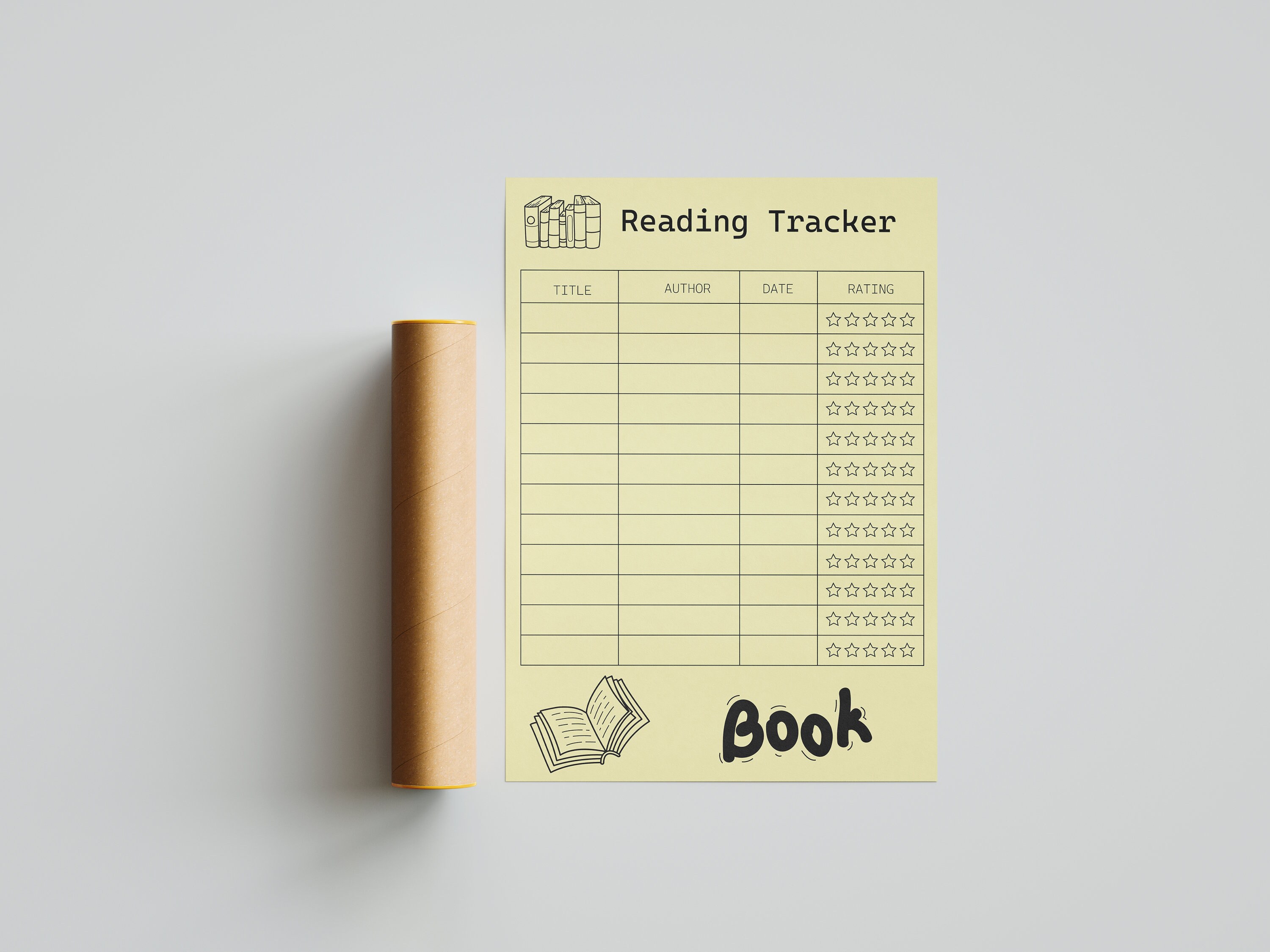 Printable Reading Log | Digital Reading Tracker | Book Reading Tracker ...