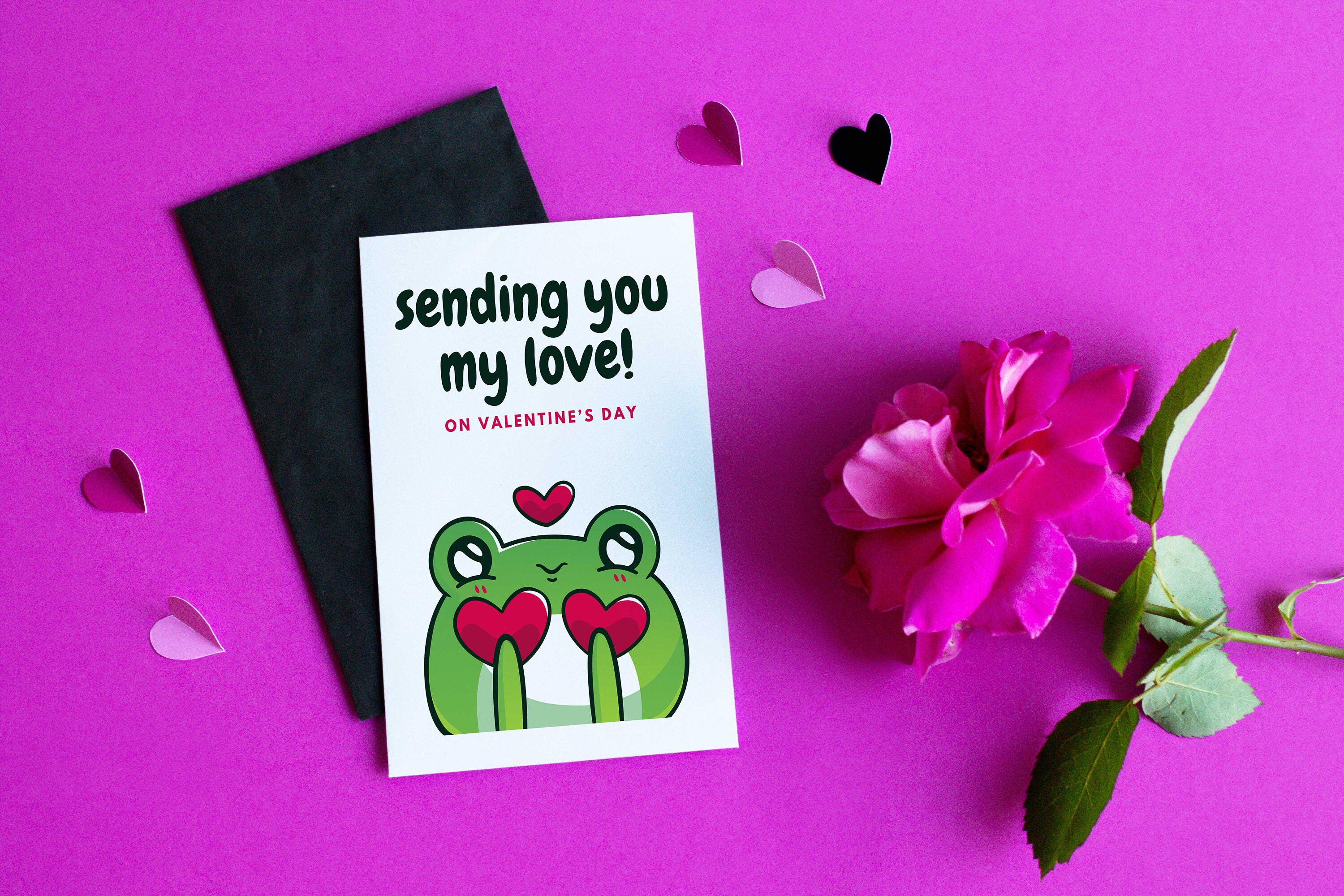 Editable Valentine s Day Card Printable Valentine s Day Card Canva Valentine s Day Valentines