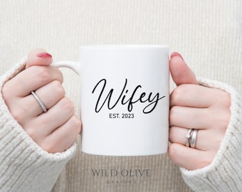 Wifey Mug - New Mum Gift - Hubby Mug - Personalised Mug - Present for Mums - Dad Mug - Grandma Gift  - Gift for Her - Mummy Mug - Mom Gift