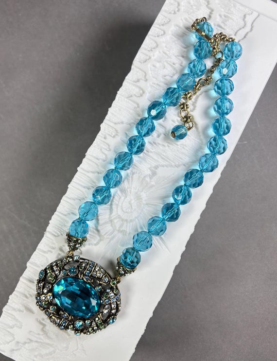 Rare HEIDI DAUS signed statement collar necklace … - image 4