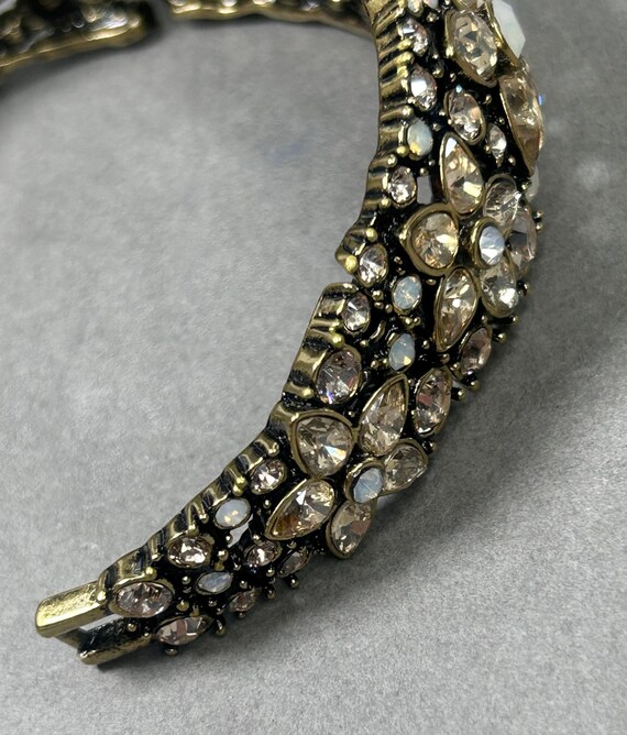 Rare HEIDI DAUS signed statement large bangle / b… - image 7