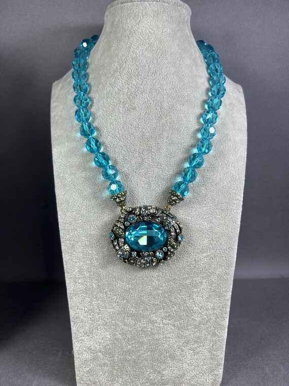 Rare HEIDI DAUS signed statement collar necklace … - image 3