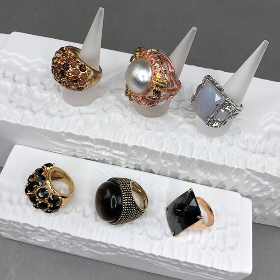 Vintage  Statement Cocktailring SCHMETTERLING mit… - image 10