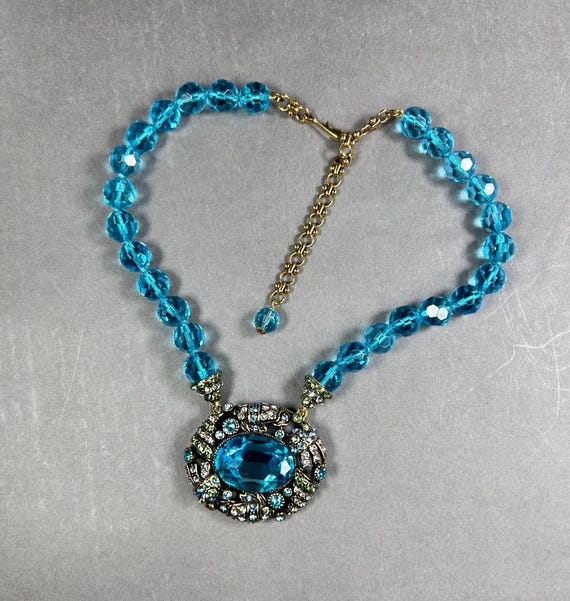 Rare HEIDI DAUS signed statement collar necklace … - image 5