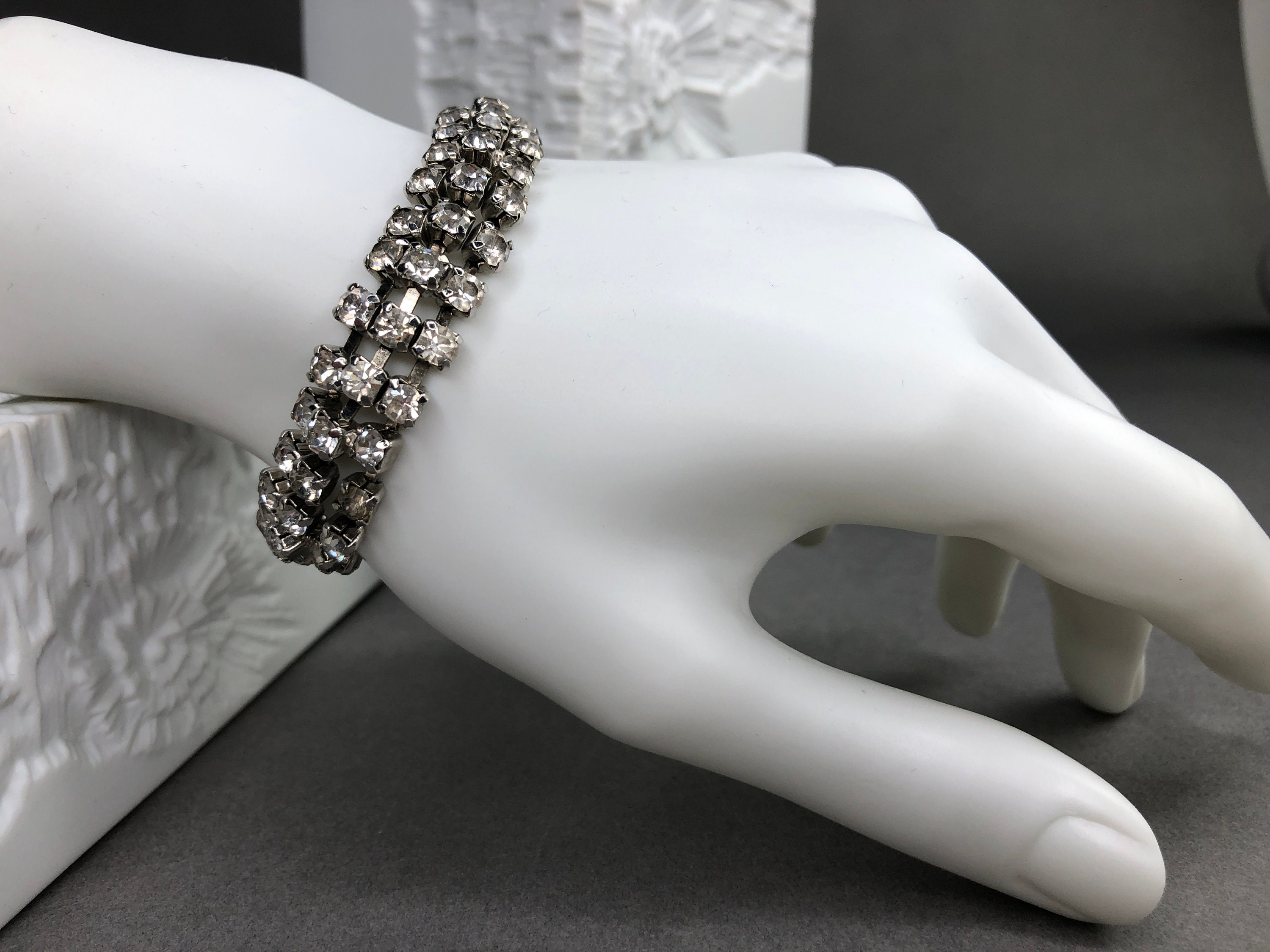 Bracelet vintage Look Diamant style EISENBERG. Etsy France