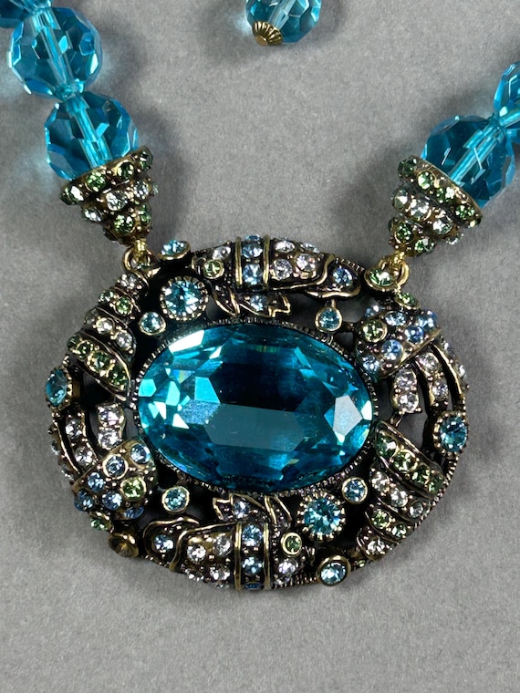 Rare HEIDI DAUS signed statement collar necklace … - image 2