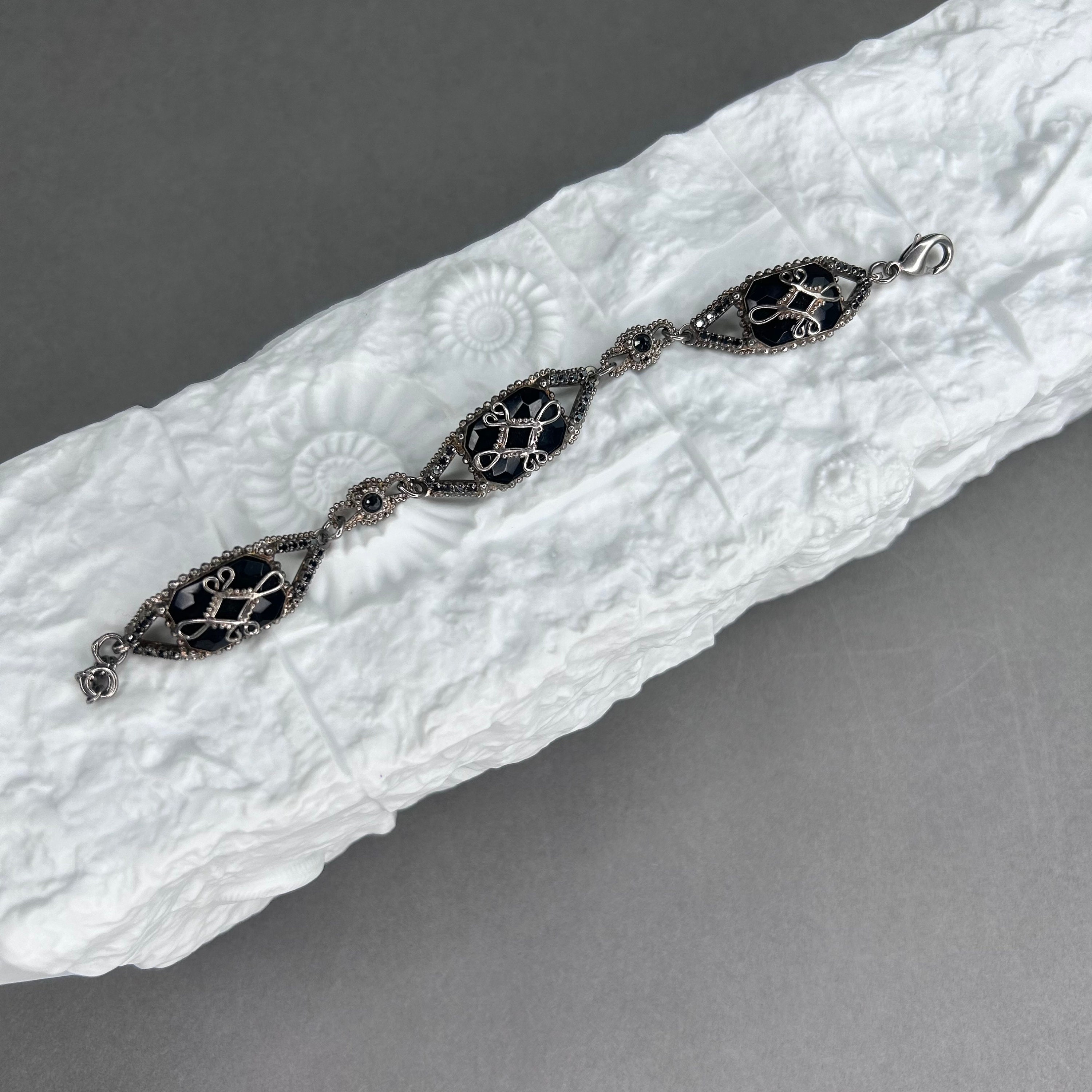 Vintage SORRELLI Silver-colored Victorian Style Bracelet - Etsy