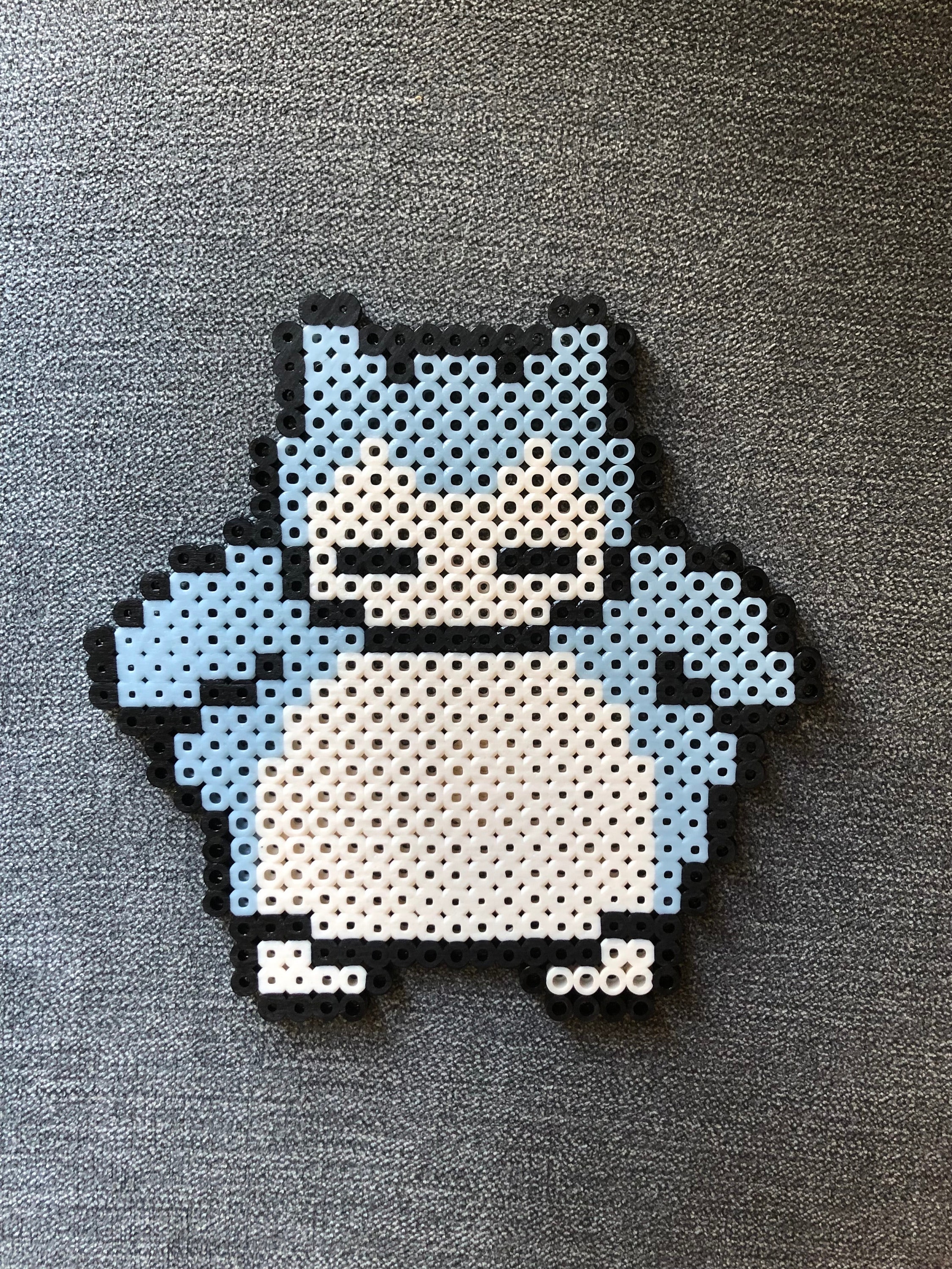 Mini Perler Bead Snorlax Perler 80 16098 Solid Top Cap Fuse Beads