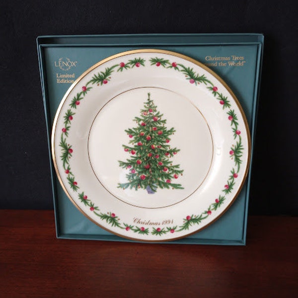 Lenox Christmas Tree Plate - Etsy