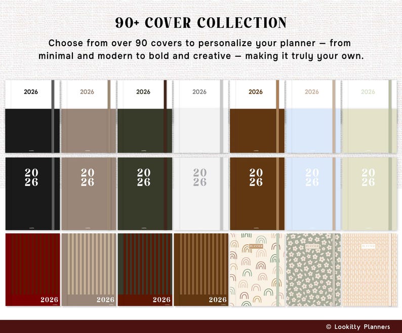 Planner Templates Compatible with reMarkable Paper Pro, 2026 2027 2028 ReMarkable 2 Tablet | Daily Weekly Monthly Productivity Calendar. image 12