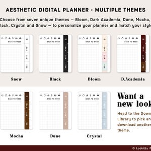 Planner Templates Compatible with reMarkable Paper Pro, 2026 2027 2028 ReMarkable 2 Tablet | Daily Weekly Monthly Productivity Calendar. image 2
