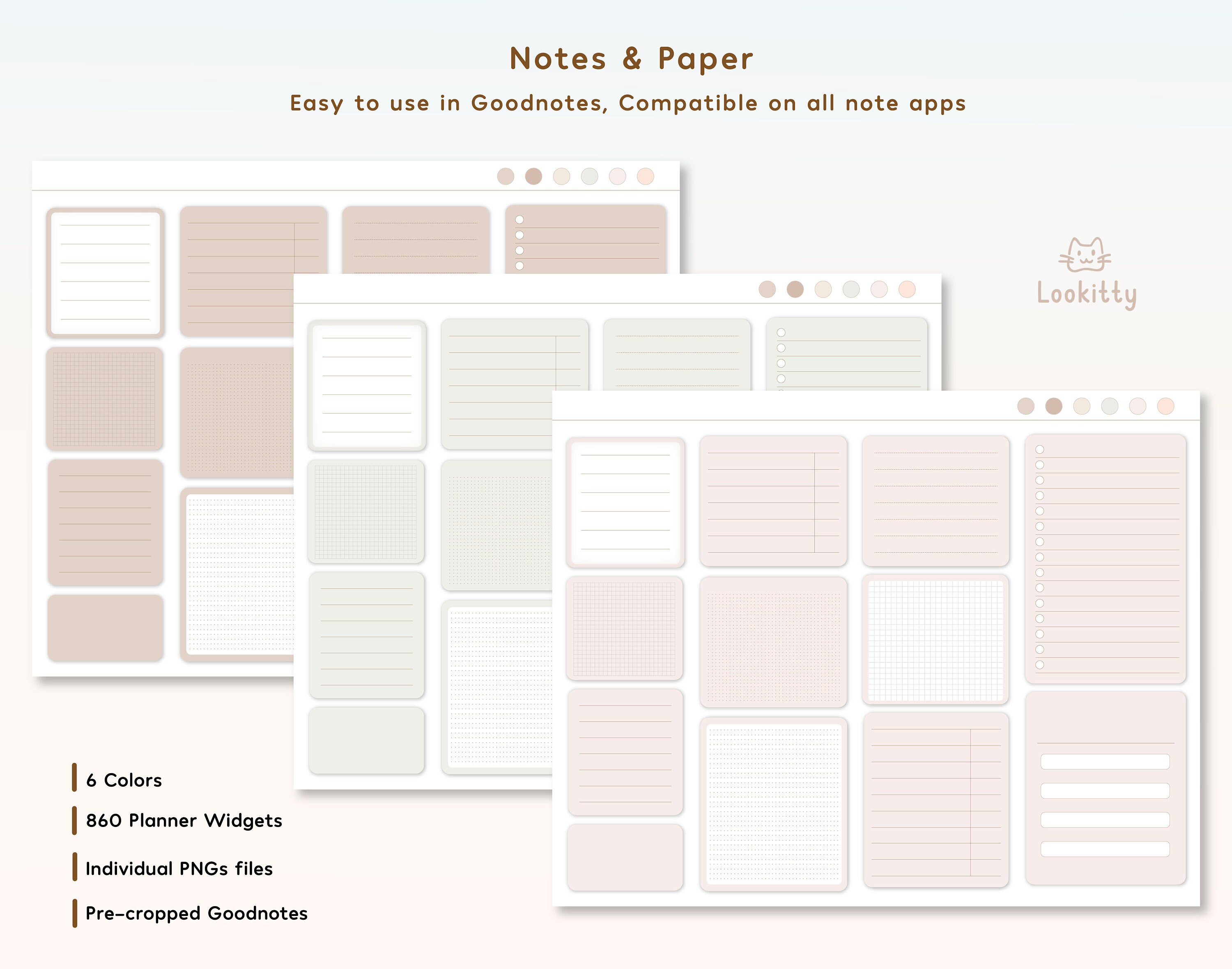 Planning Digital Widgets, Digital Planner Stickers, Essential Goodnotes ...