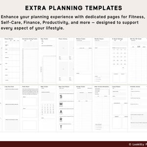 Planner Templates Compatible with reMarkable Paper Pro, 2026 2027 2028 ReMarkable 2 Tablet | Daily Weekly Monthly Productivity Calendar. image 11