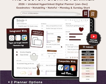 All-in-One Custom Digital Planner | 2026 & Undated