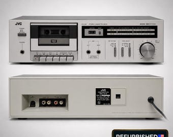 Vintage Silver Face JVC KD-D2 Stereo Cassette Deck Recorder