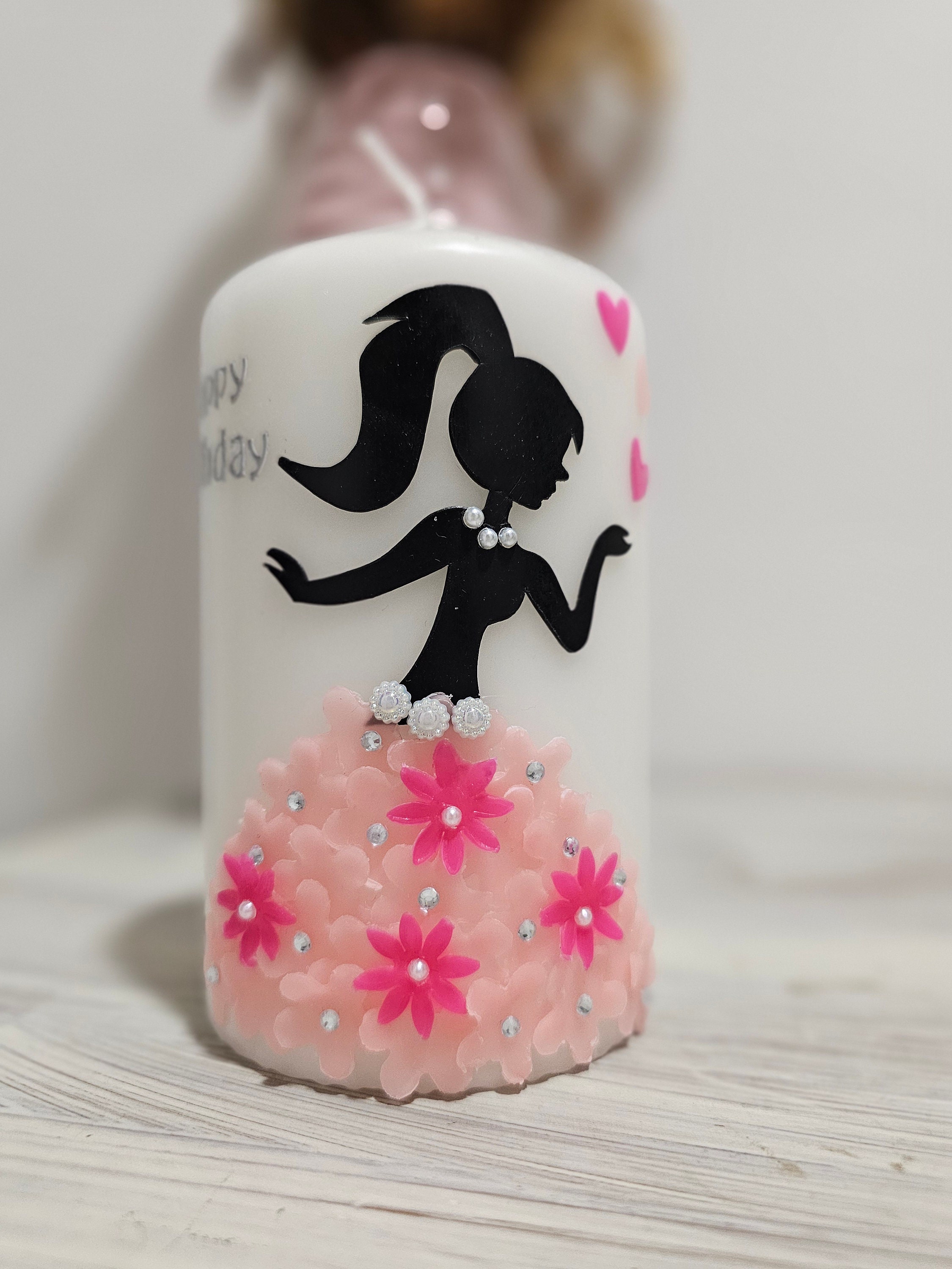 Vahiné Kerzen „Prinzessin“ – 15 Stück, Bunte Geburtstagskerzen Für Kuchen, Paraffin