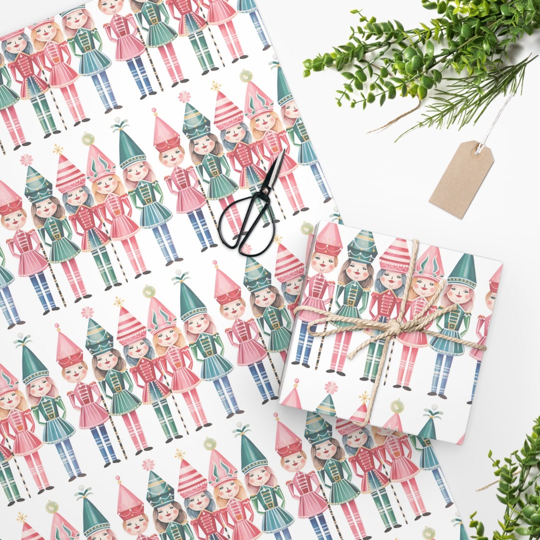 Elegant Nutcracker Wrapping Paper Sophisticated Paper Preppy Etsy