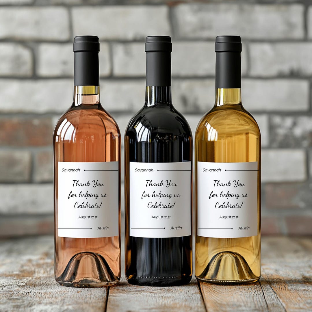 Étiquettes de bouteille de champagne / Étiquette de nom sur Étiquettes de bouteille de champagne / Étiquette de nom sur