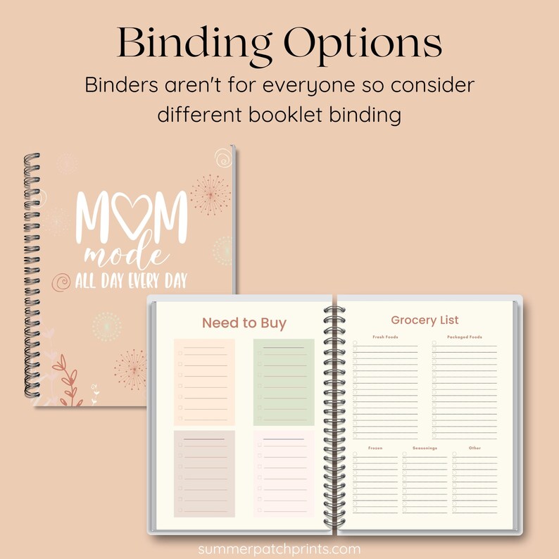 Busy Mom Planner, Printable Planner for Mom, Household Planner, Working ...
