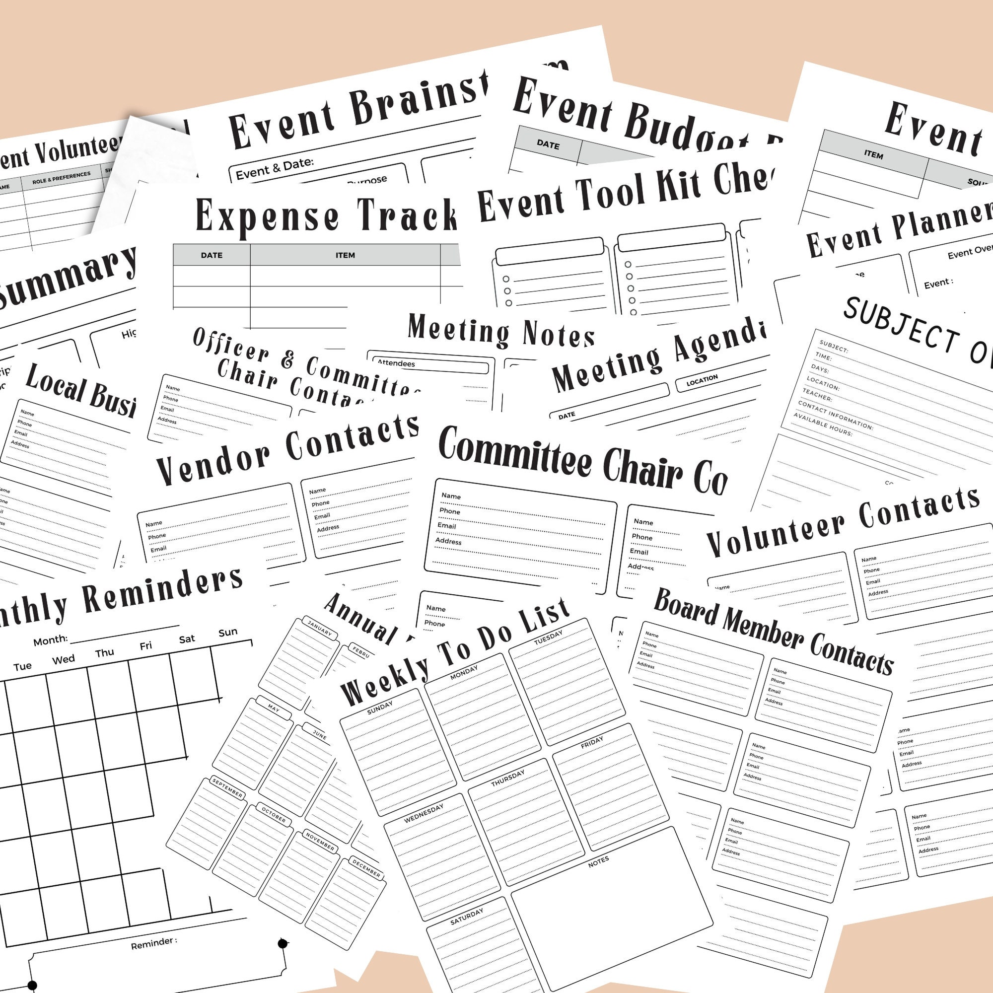 PTA Binder PTA Meeting Binder Pta Forms Pta Printable - Etsy Canada