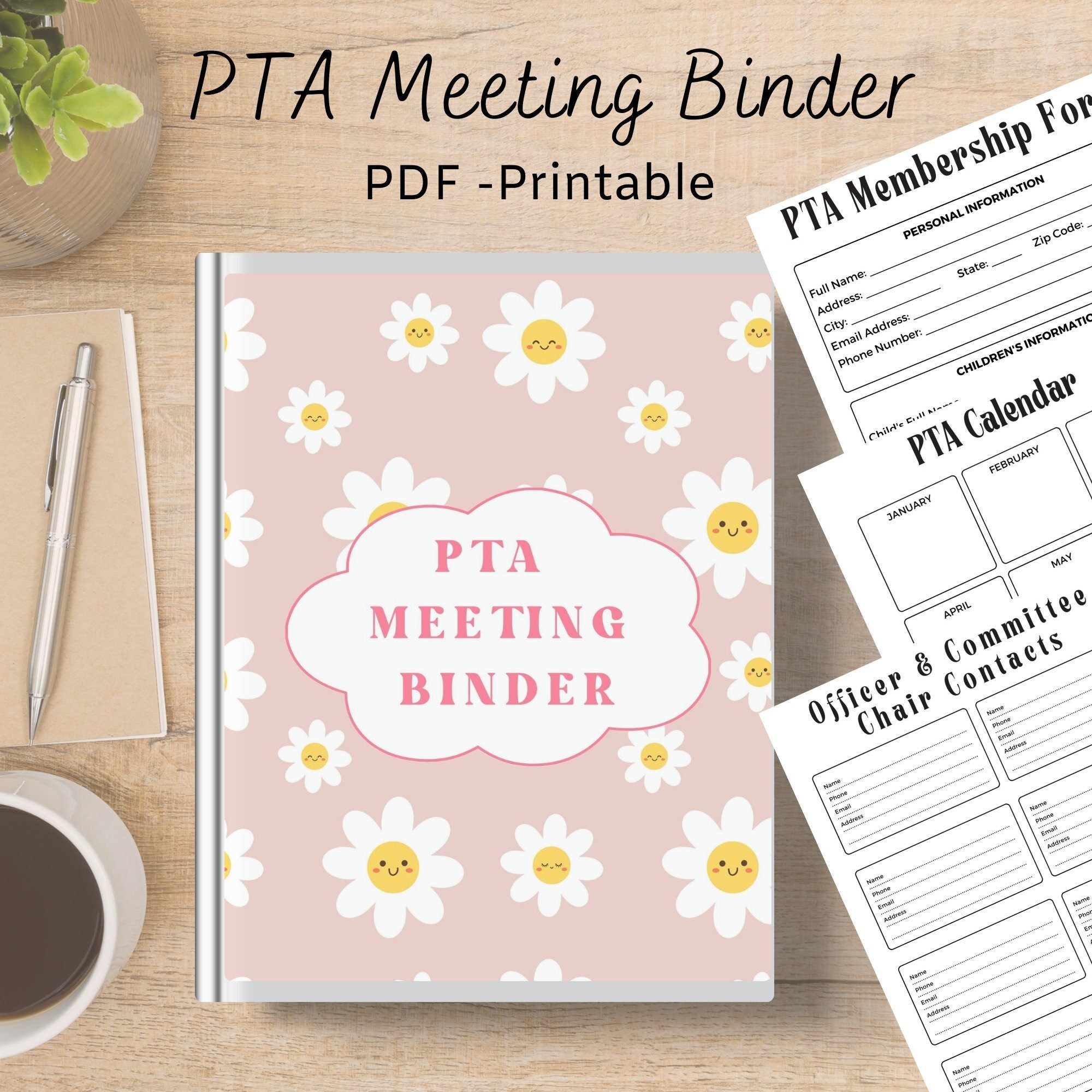 PTA Binder PTA Meeting Binder Pta Forms Pta Printable - Etsy Canada