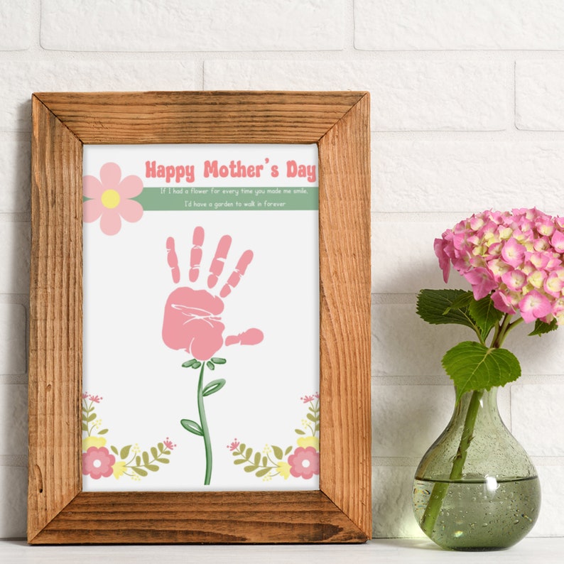 Printable Mother's Day Craft, Happy Mother's Day Kids Craft, Kids ...