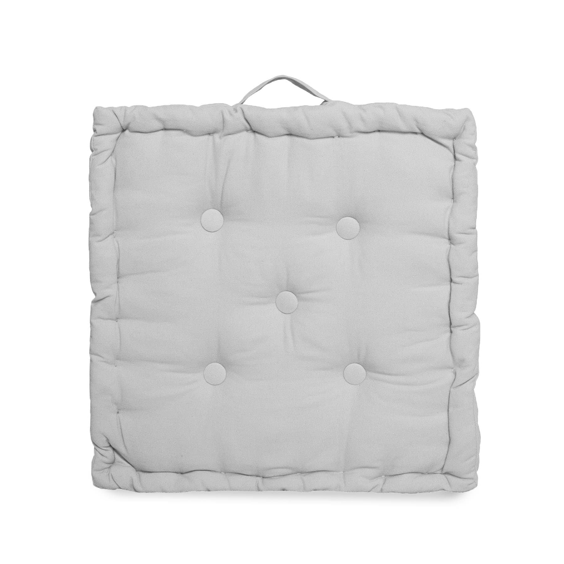 100 Cotton Chair Booster Pad 45 X 45 X 10cm Thick Firm Tufted Seat