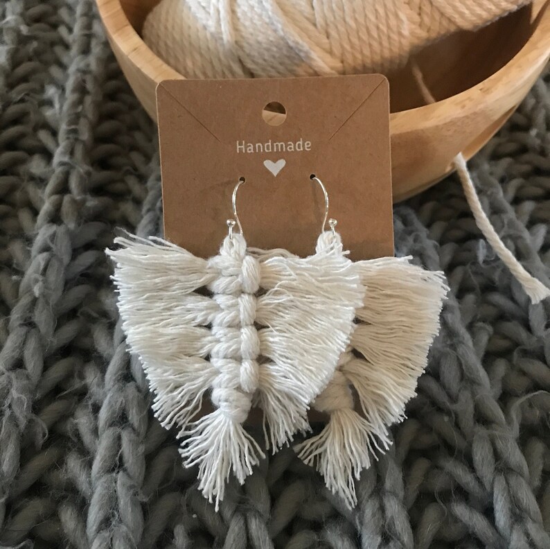 Handmade Macramé Earrings Etsy