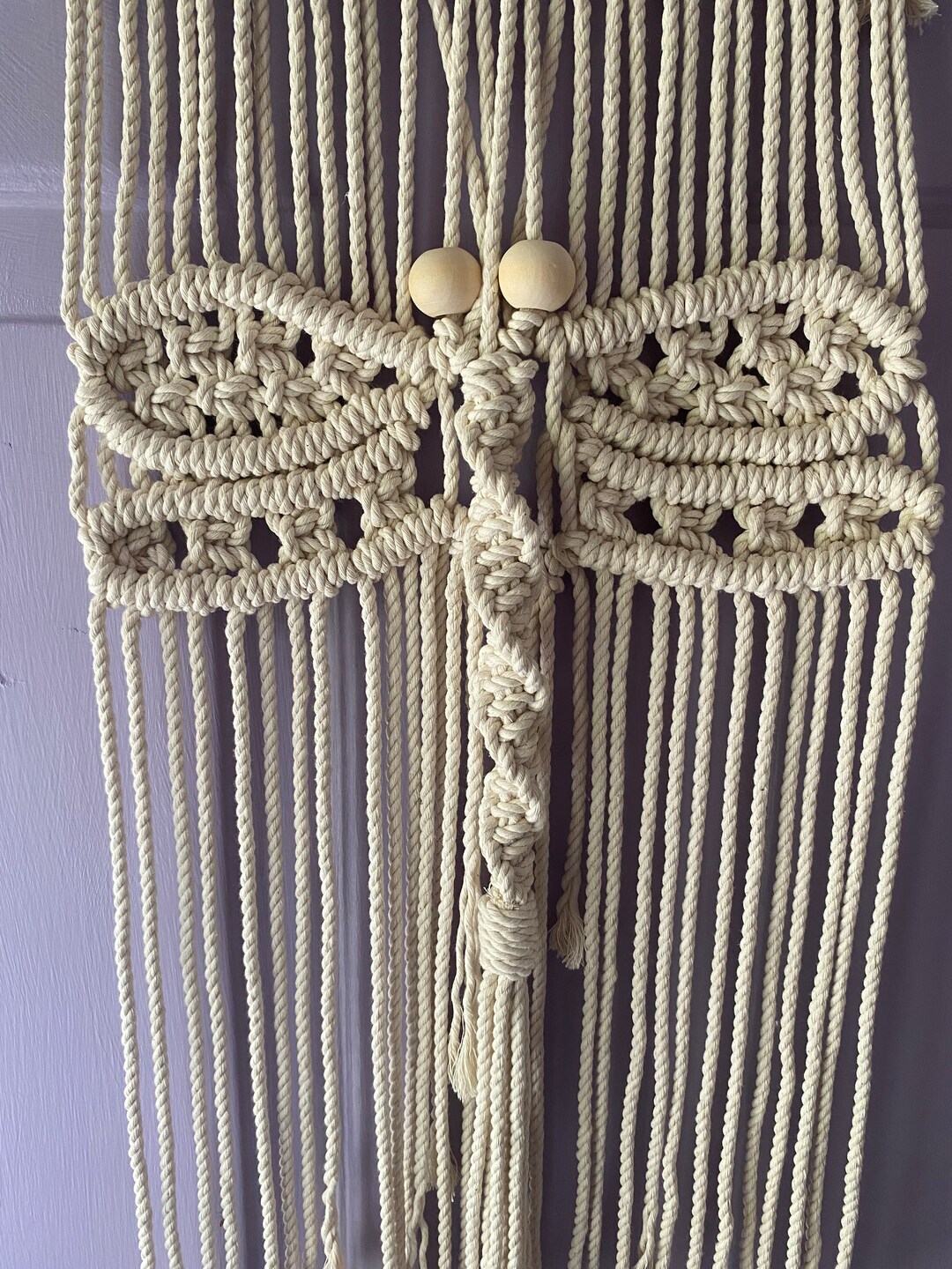 Handmade Macramé Dragonfly Etsy