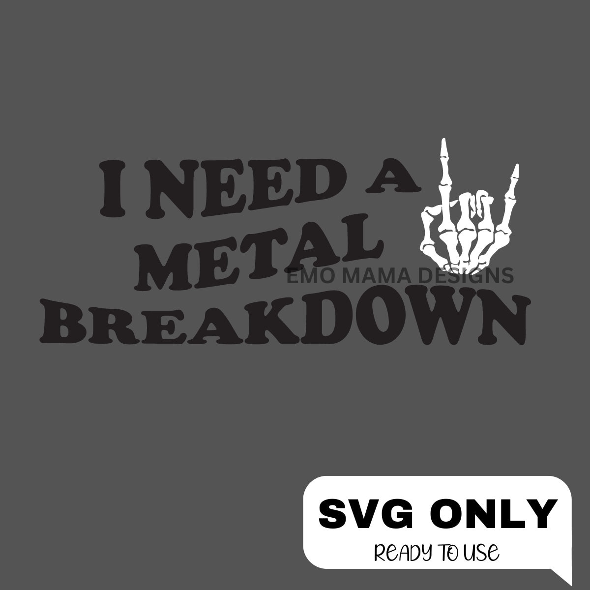 Heavy Metal SVG Metal Head Svg Svg for Cricut Rock Shirt Screamo Gift for Metal Head Gift for