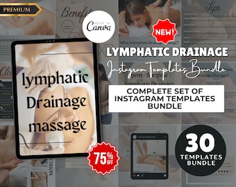Lymphatic Drainage Post-Surgery Instagram Templates: Massage Therapist Posts
