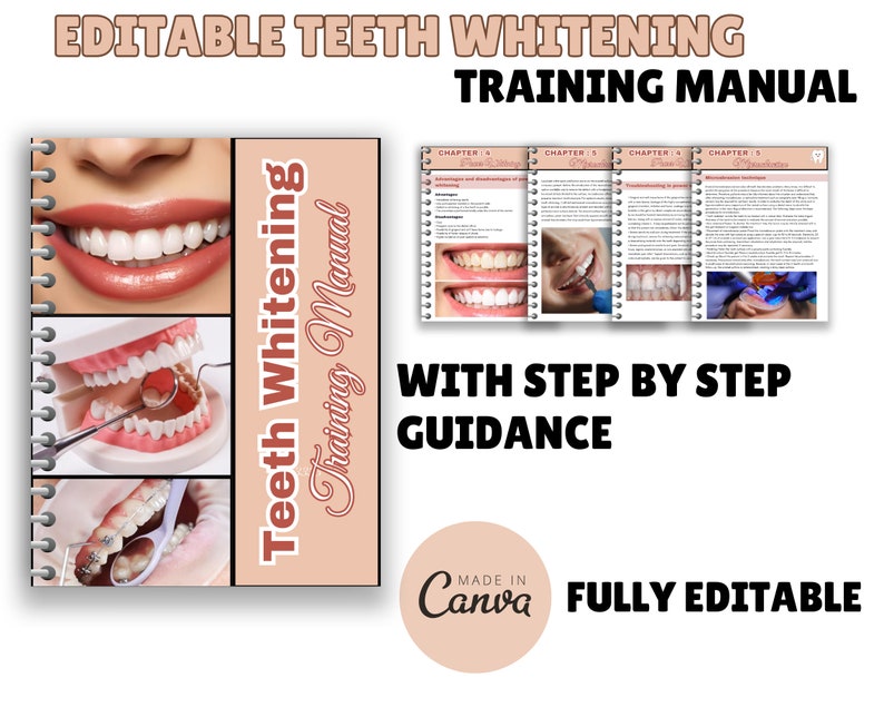 Teeth Whitening Manual Teeth Whitening Training Start a Etsy