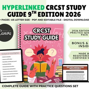 CRCST-studieguide, 9:e upplagan, förberedelse för provet med kirurgiska instrument (digital nedladdning)