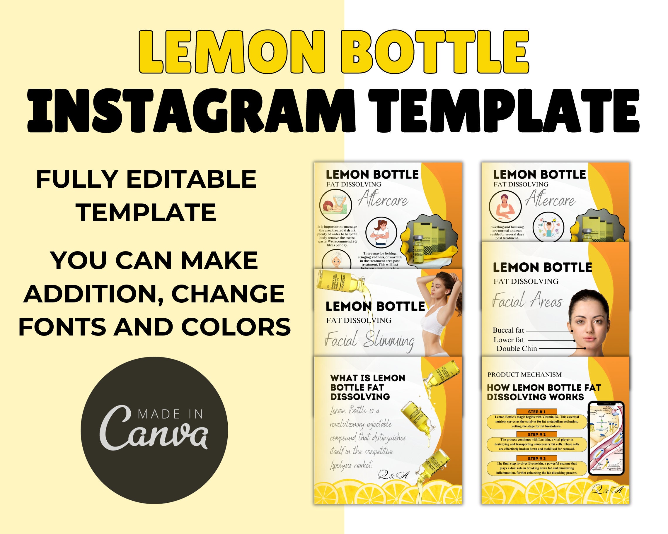 lemon bottle fat dissolving for double chin Bottle: Treatment Double Chin Fat Treatment |