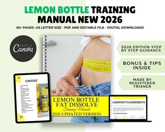 lemon bottle fat dissolving main characteristics Dissolve Training Manual: Editable Lipolysis, NEW and Advance 2026 (canva) SPF 35 cream