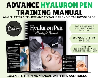 Hyaluron Pen Training Manual: Lip Mapping & Fat Dissolve (eBook, Editable)