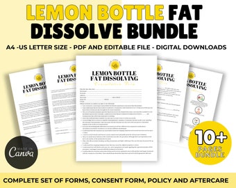 Lemon Bottle Fat Dissolving Forms: Client Intake & Consent (canva Editable,  Digital Download) - Etsy Israel