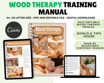 Trainingshandleiding houttherapie: bewerkbare canva-cursus (digitale download)