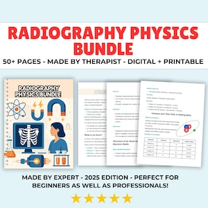 Comprehensive X-ray Radiography Physics Study Guide, Digital Download Study Guide, Rad Tech Review Guide, Boards Prep