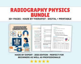 X-Ray Radiography Physics Study Guide: Rad Tech Boards Prep (Digital Download)