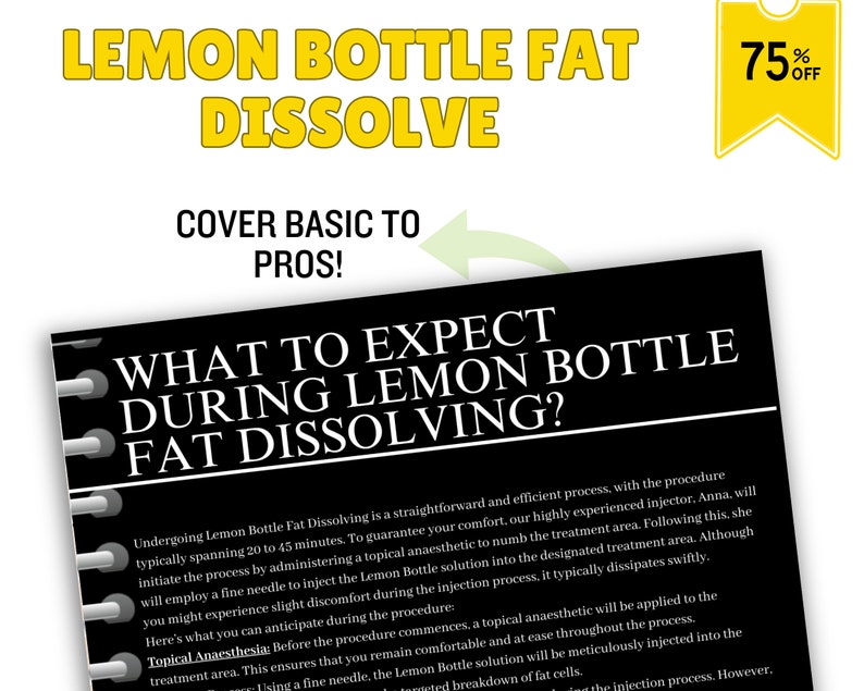 Lemon Bottle Fat Dissolving Training Manual, Lemon Bottle Fat Dissolve, Editable Lipolysis Training Guide, Mesotherapy Manual, Edit in Canva image 6