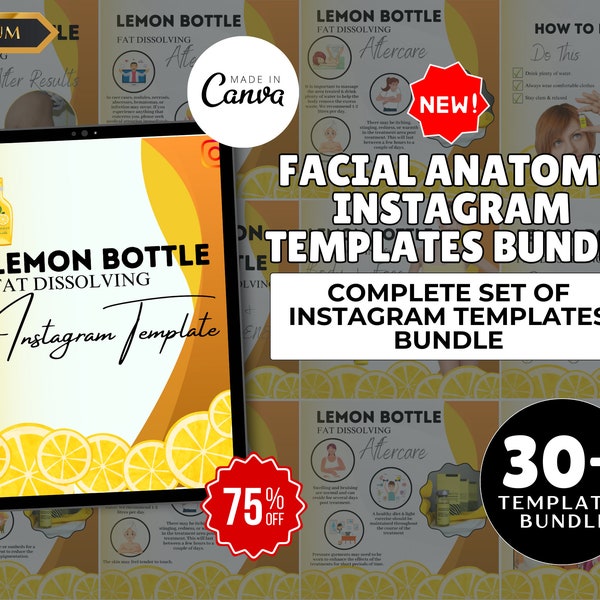 LEMON BOTTLE fat dissolving social media templates / Lemon Bottle post / fat dissolve social media / Lemon Bottle social media / Lemonbottle