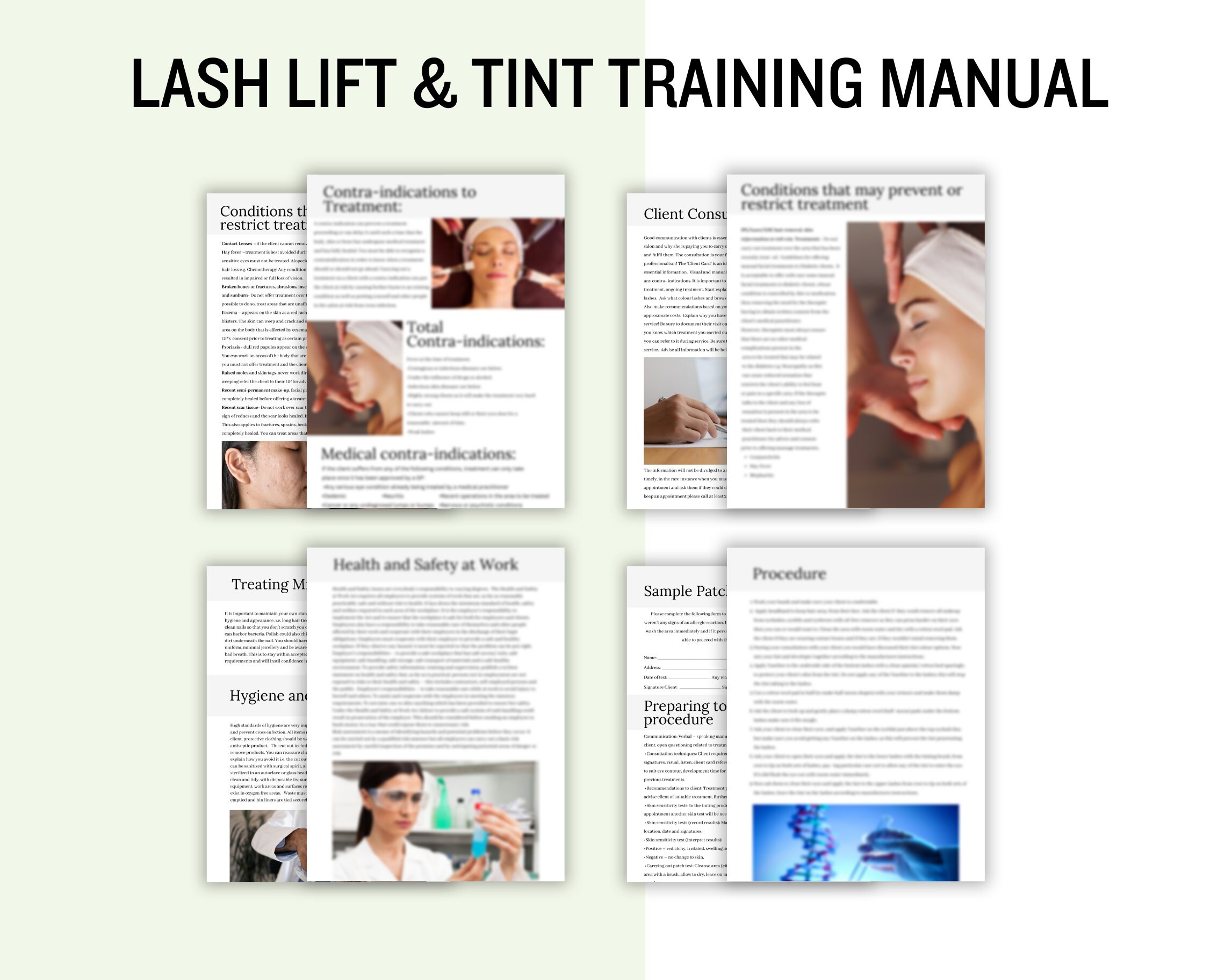 Lash Lift & Tint Training Manual: Editable Canva Course (ebook) - Etsy