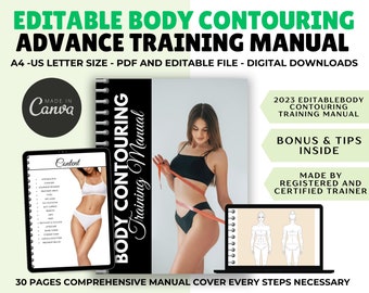 Body Contouring Training Manual: Editable Masterclass Guide (Canva PDF)